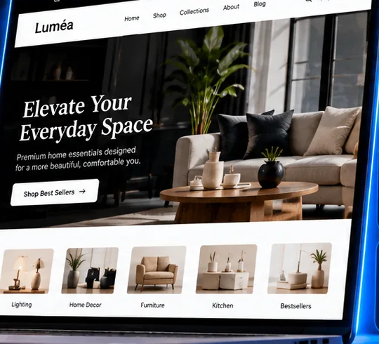 Redesigned Shopify storefront concept with premium layout